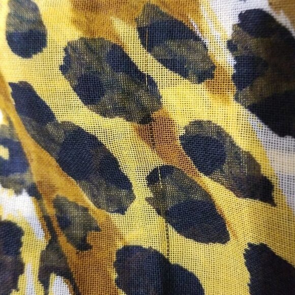 Auth HERMES Green Dark Navy Multi Cotton Scarf - Picture 3 of 7